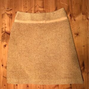 Tara Jarmon Beige A-Line Skirt